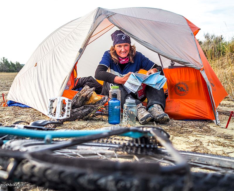 Wild Camping Safety Tips Shared By 6 Experienced Solo Female Cyclists Pushbikegirl Heike Pirngruber Solo Female Cyclist